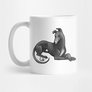 Dog - Greyhound - Black Mug